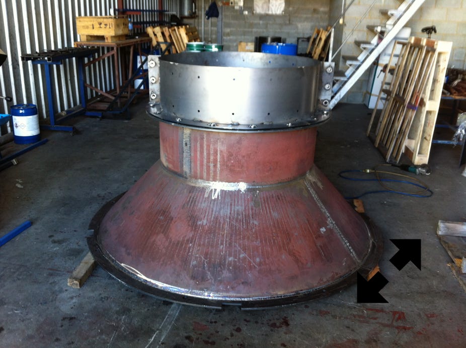 Steel Fabrication Draft Tubes and Collars